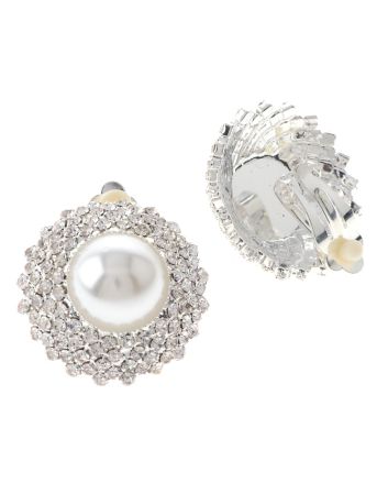 Rhinestone Clip-On Earrings