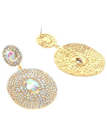 Rhinestone Post Earrings