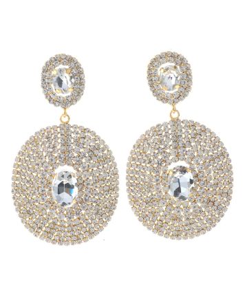 Rhinestone Post Earrings