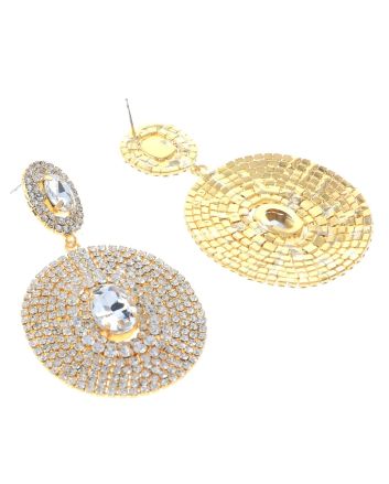 Rhinestone Post Earrings