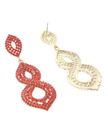 Rhinestone Post Earrings