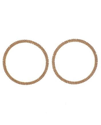 Rhinestone Hoop Earrings