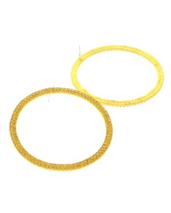 Rhinestone Hoop Earrings