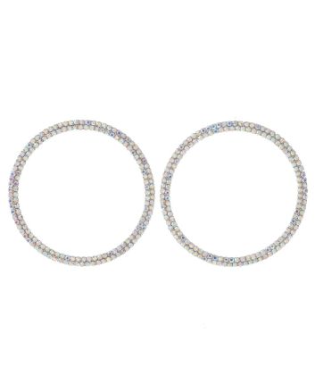 Rhinestone Hoop Earrings