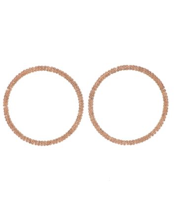 Rhinestone Hoop Earrings