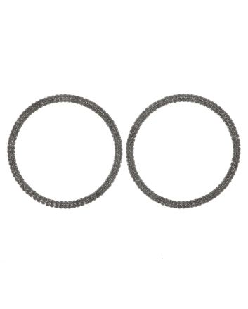 Rhinestone Hoop Earrings