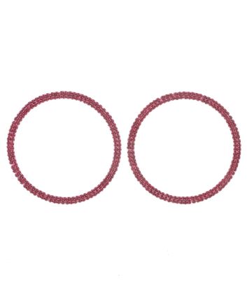 Rhinestone Hoop Earrings