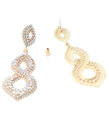 Rhinestone Post Earrings