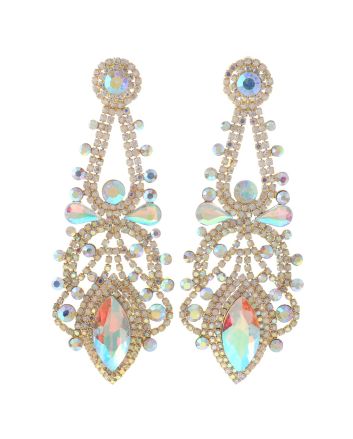 Large Chandelier Rhinestone Earring