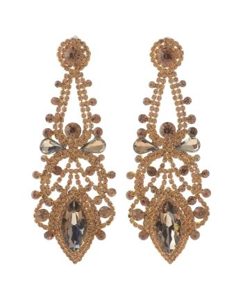 Large Chandelier Rhinestone Earring