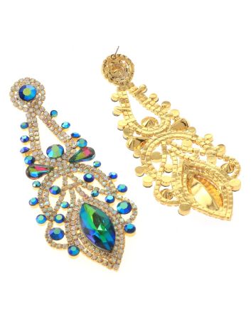 Large Chandelier Rhinestone Earring