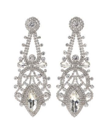 Large Chandelier Rhinestone Earring