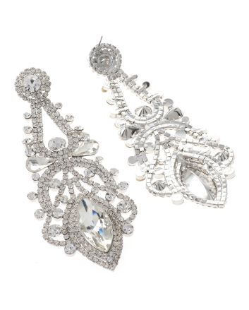 Large Chandelier Rhinestone Earring