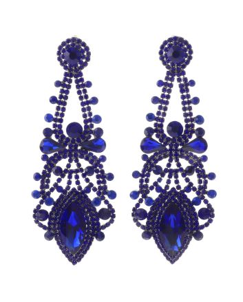 Large Chandelier Rhinestone Earring