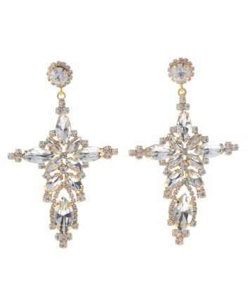Large Chandelier Rhinestone Earring