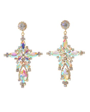 Large Chandelier Rhinestone Earring
