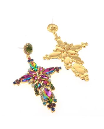 Large Chandelier Rhinestone Earring