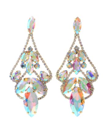 Large Chandelier Rhinestone Earring