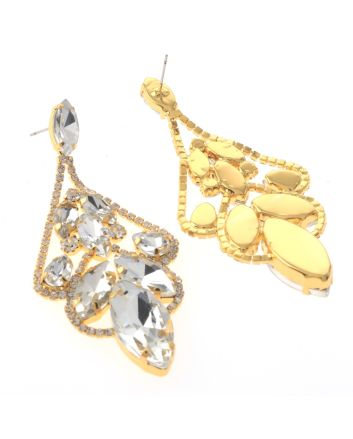 Large Chandelier Rhinestone Earring