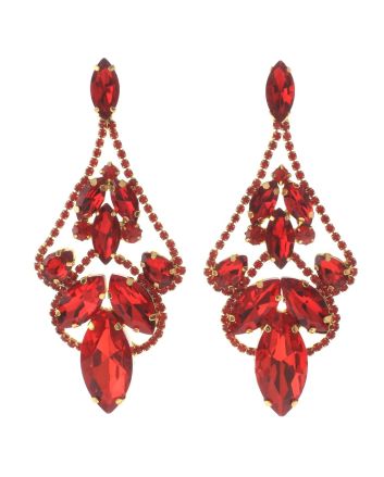 Large Chandelier Rhinestone Earring
