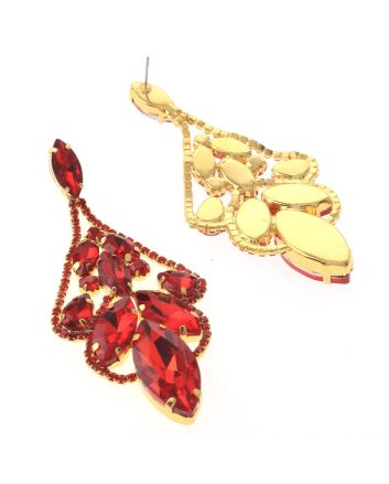 Large Chandelier Rhinestone Earring