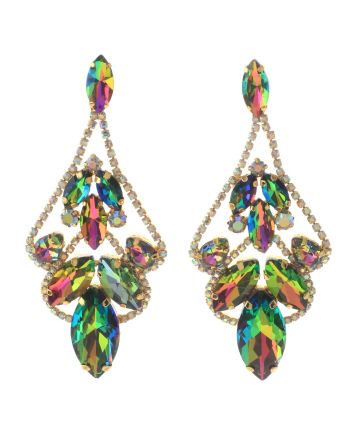 Large Chandelier Rhinestone Earring
