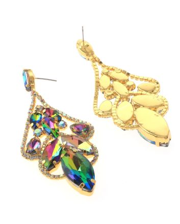 Large Chandelier Rhinestone Earring