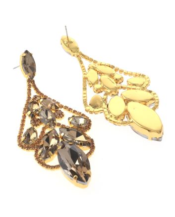 Large Chandelier Rhinestone Earring