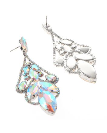 Large Chandelier Rhinestone Earring