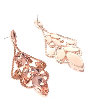Large Chandelier Rhinestone Earring