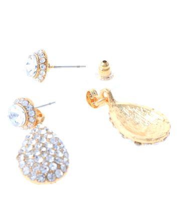 Rhinestone Post Earrings
