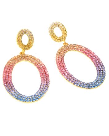Rhinestone Post Earrings