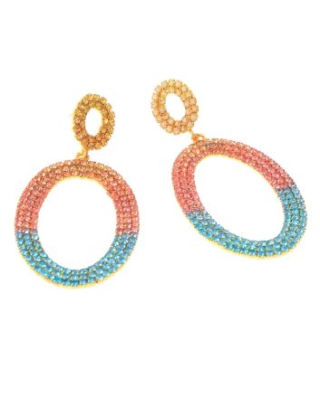 Rhinestone Post Earrings