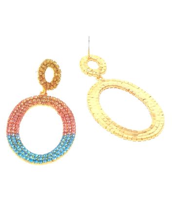 Rhinestone Post Earrings