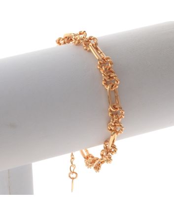 Gold Plated Lobster Claw Bracelet