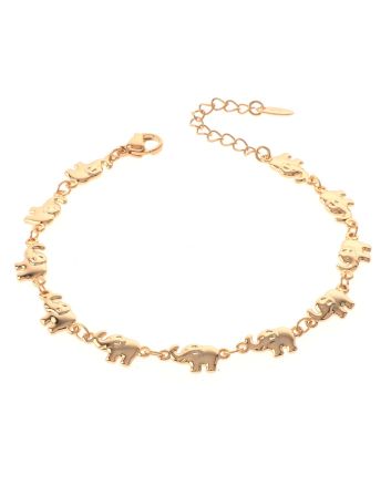 Gold Plated Lobster Claw Bracelet