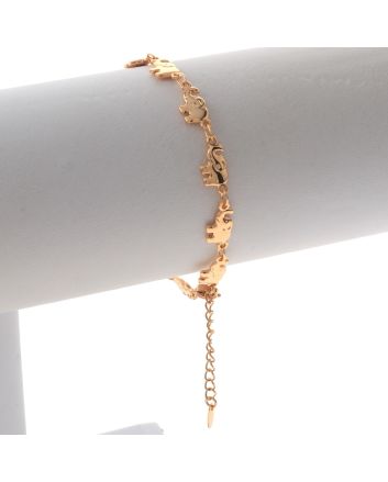 Gold Plated Lobster Claw Bracelet