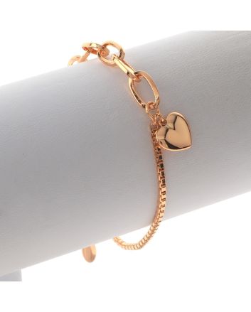 Gold Plated Lobster Claw Bracelet