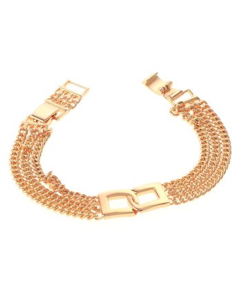 Gold Plated Latch Bracelet
