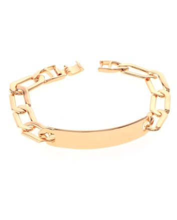 Gold Plated Latch Bracelet