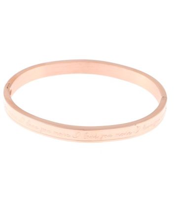 Stainless Steel Fold-Over Bracelet 