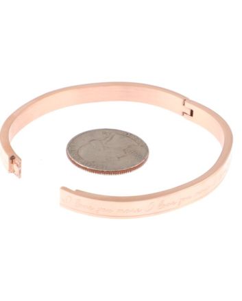 Stainless Steel Fold-Over Bracelet 