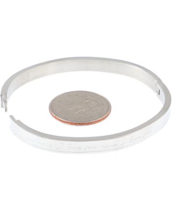 Stainless Steel Fold-Over Bracelet 