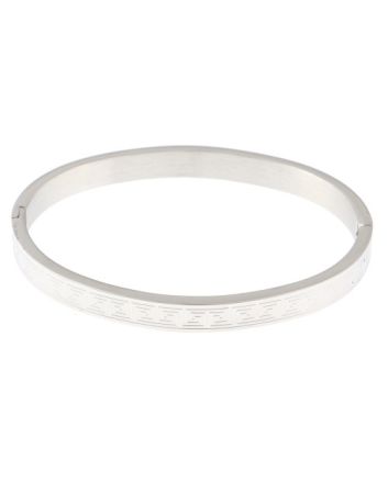 Stainless Steel Fold-Over Bracelet 