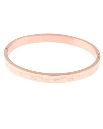 Stainless Steel Fold-Over Bracelet 
