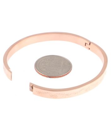 Stainless Steel Fold-Over Bracelet 