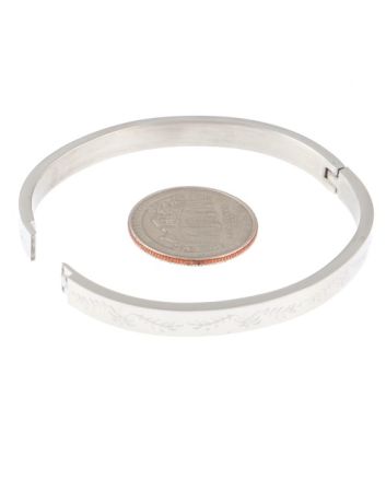 Stainless Steel Fold-Over Bracelet 