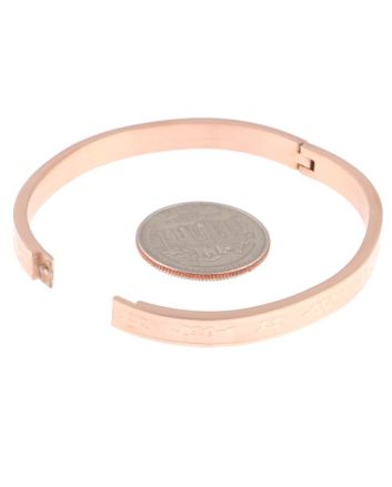Stainless Steel Fold-Over Bracelet 