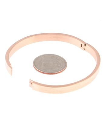 Stainless Steel Fold-Over Bracelet 