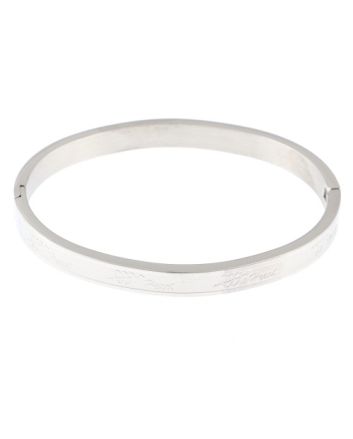 Stainless Steel Fold-Over Bracelet 